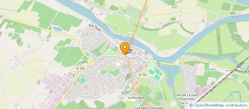 localisation de l'entreprise SARL OPTIQUE REBILLY à CHALONNES-SUR-LOIRE