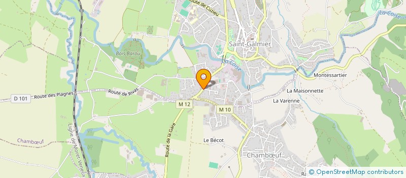 localisation de l'entreprise SARL OPTIQUE SAINT-GALMIER à SAINT-GALMIER