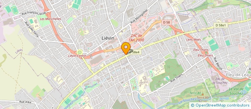 localisation de l'entreprise SARL OPUSCULE  LIEVIN