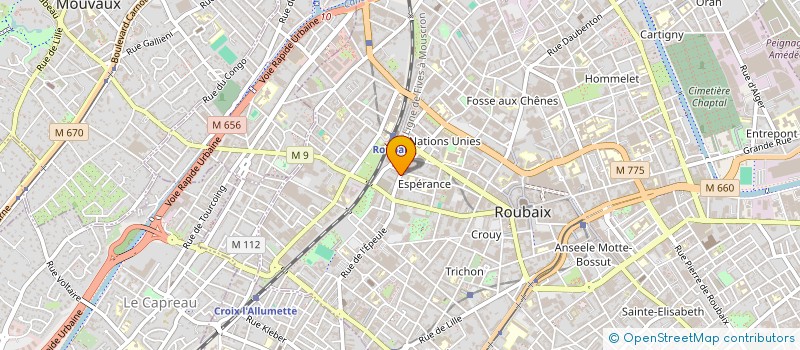 localisation de l'entreprise SARL ORCHID TOURS  ROUBAIX