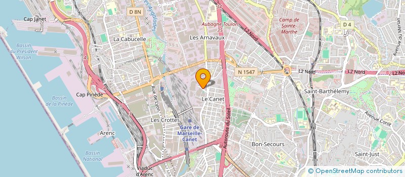 localisation de l'entreprise SARL ORGANISATION PLUS à MARSEILLE
