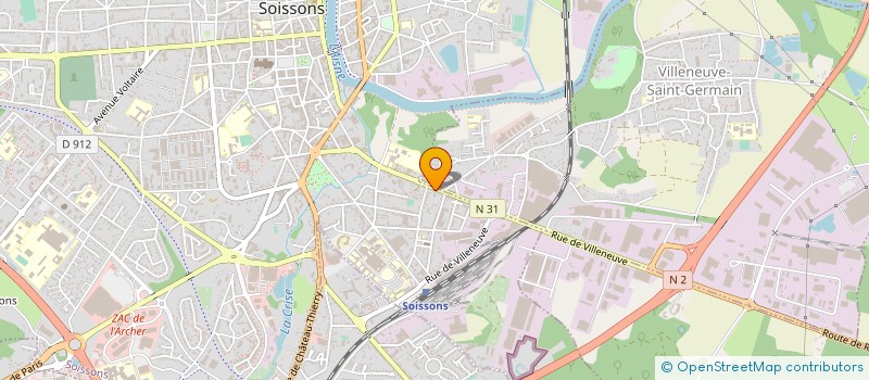 localisation de l'entreprise SARL ORGANZA à SOISSONS