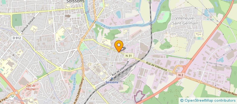 localisation de l'entreprise SARL ORIENT FRANCE à SOISSONS