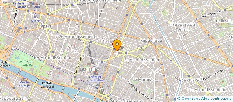localisation de l'entreprise SARL ORIGINE à PARIS