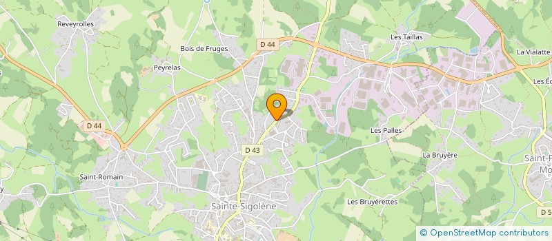 localisation de l'entreprise SARL ORLANE à SAINTE-SIGOLENE