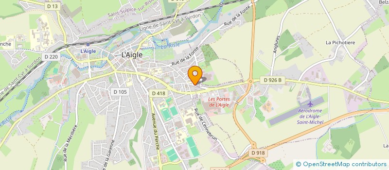 localisation de l'entreprise SARL ORNAISE ABATTAGE DE BOIS à L AIGLE