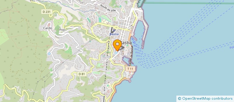 localisation de l'entreprise SARL ORSINI ET FILS à BASTIA
