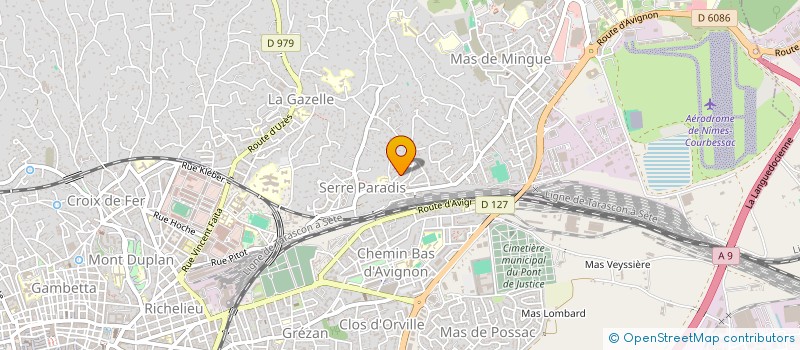 localisation de l'entreprise SARL ORSIRIS à NIMES