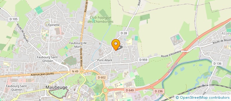 localisation de l'entreprise SARL ORTI NORD RECOUVREMENT à MAUBEUGE