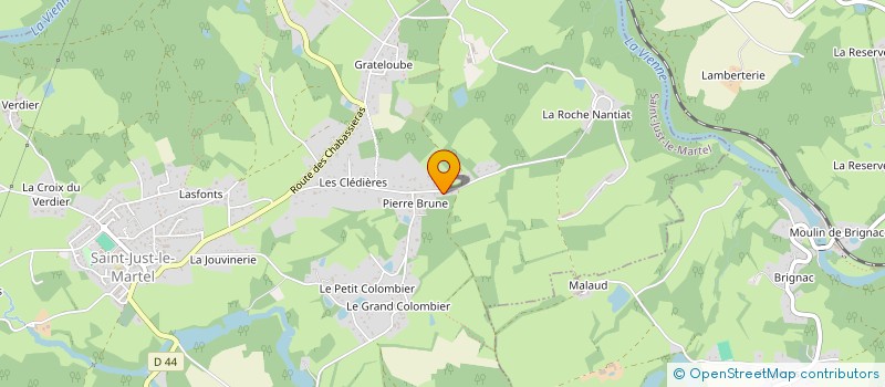 localisation de l'entreprise SARL ORVAIN PHILIPPE à SAINT-JUST-LE-MARTEL