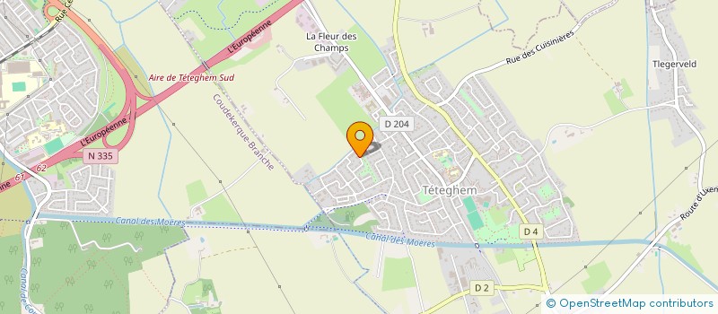 localisation de l'entreprise SARL OSCAR DELILLE  TETEGHEM-COUDEKERQUE-VILLAGE