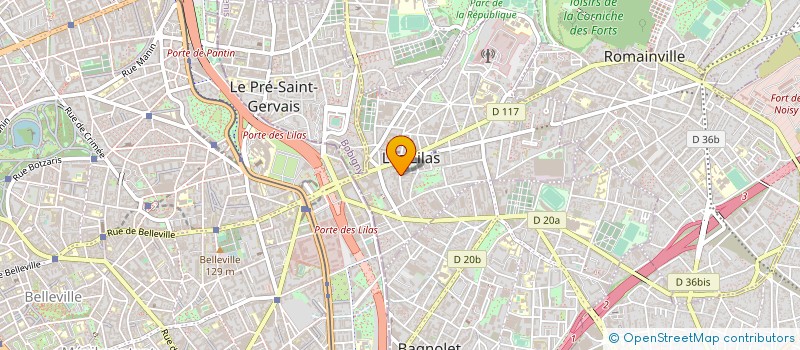 localisation de l'entreprise SARL OSCAR EURO DESIGN à LES LILAS