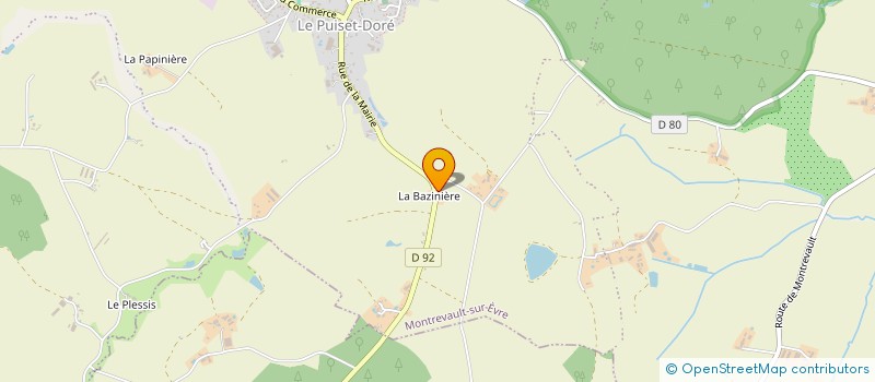 localisation de l'entreprise SARL OSIRIS à BEAUPREAU-EN-MAUGES