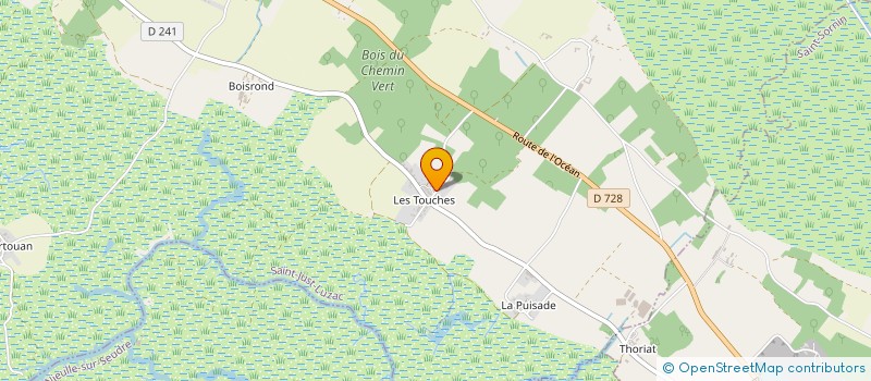 localisation de l'entreprise SARL OSTREA DISTRIBUTION  SAINT-JUST-LUZAC