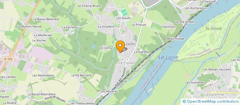 localisation de l'entreprise SARL OUEST 1 PRIM à LE CELLIER