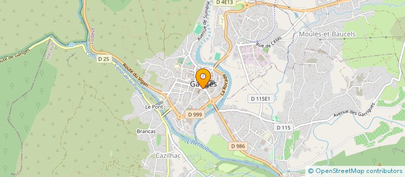 localisation de l'entreprise SARL OUEST ARMOR  GANGES