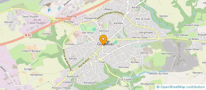 localisation de l'entreprise SARL OUEST CAMPING CARS à GUIPAVAS