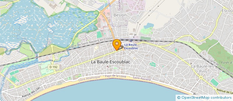 localisation de l'entreprise SARL OUEST DECO BIO à LA BAULE-ESCOUBLAC
