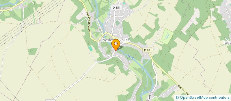 localisation de l'entreprise SARL OUEST IMMOBILIERE  NESLES-LA-VALLEE