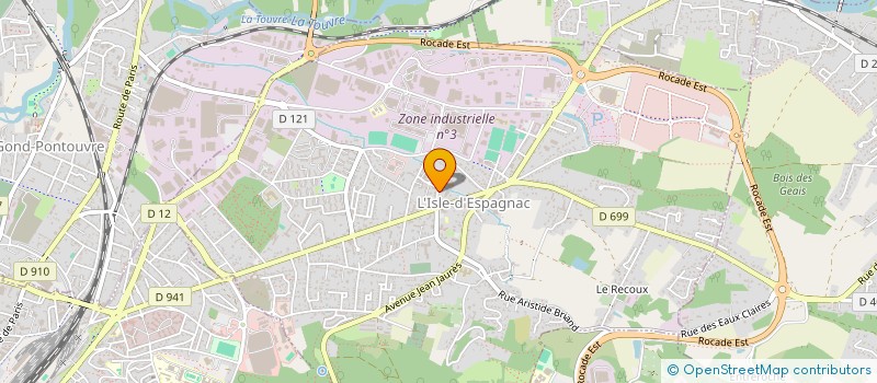 localisation de l'entreprise SARL OUEST ISO ETANCHE à L'ISLE-D'ESPAGNAC