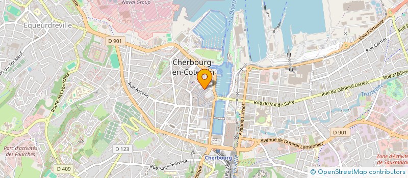 localisation de l'entreprise SARL OUEST PRESTATIONS à CHERBOURG-EN-COTENTIN