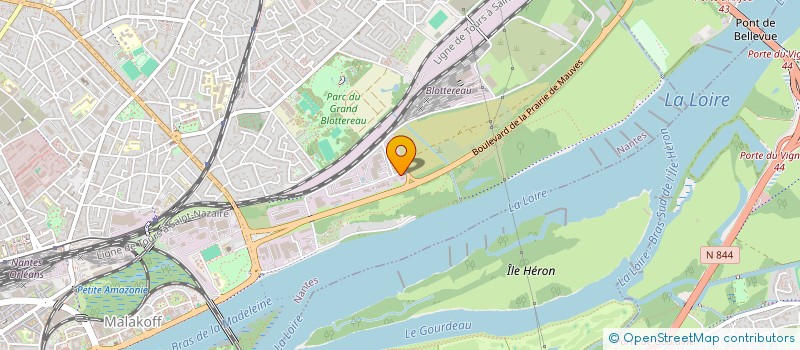 localisation de l'entreprise SARL OUEST SIGNALETIQUE à NANTES