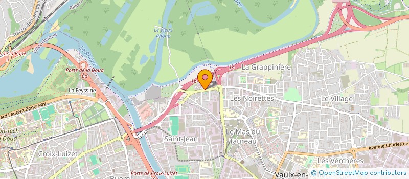 localisation de l'entreprise SARL OUJI  VAULX-EN-VELIN