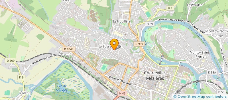 localisation de l'entreprise SARL OUNO  CHARLEVILLE-MEZIERES