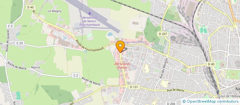 localisation de l'entreprise SARL OURAGAN à NEVERS