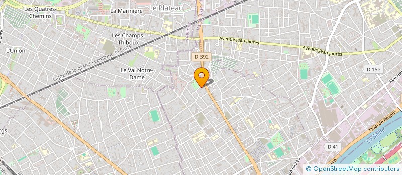 localisation de l'entreprise SARL OURCHID PEINTURE  BEZONS