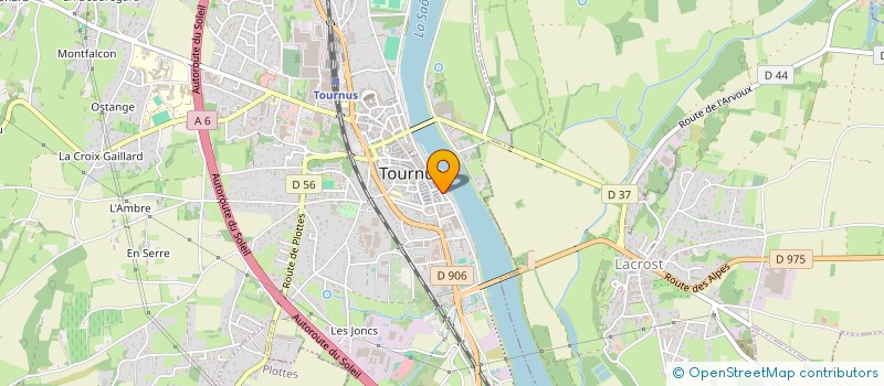 localisation de l'entreprise SARL OUROUX DISTRIBUTION à TOURNUS