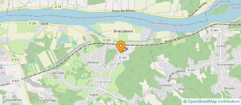 localisation de l'entreprise SARL OURTHIAGUE  LAHONCE