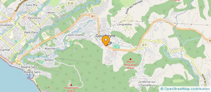 localisation de l'entreprise SARL OUTRE MER CAR  GOURBEYRE