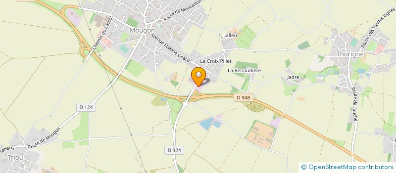 localisation de l'entreprise SARL OUVRARD à AIGONDIGNE