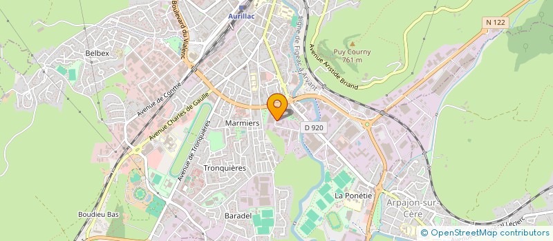 localisation de l'entreprise SARL OUVRIER à AURILLAC