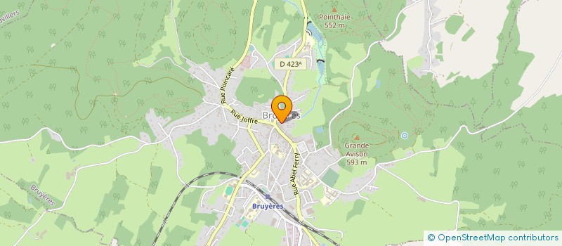 localisation de l'entreprise SARL OV.B. à BRUYERES
