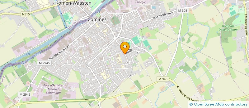 localisation de l'entreprise SARL OXYGENE  COMINES