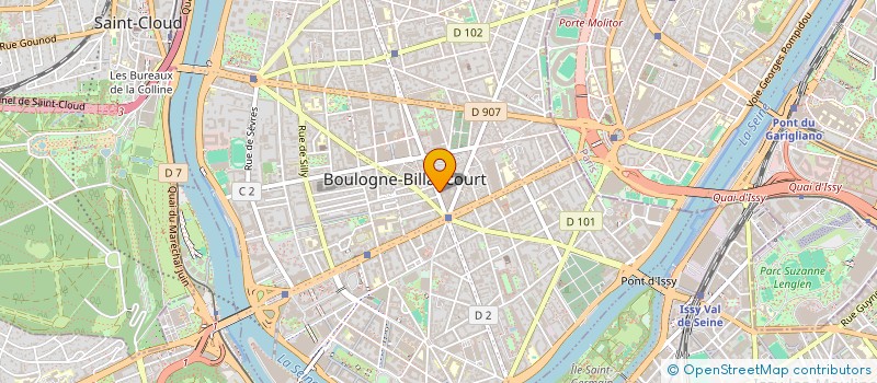 localisation de l'entreprise SARL OXYGENE à BOULOGNE-BILLANCOURT