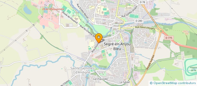 localisation de l'entreprise SARL OXYGENE COLLECTOR  SEGRE-EN-ANJOU BLEU