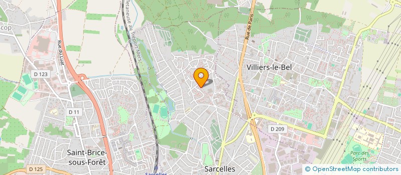 localisation de l'entreprise SARL OZ BATIMENT à SARCELLES