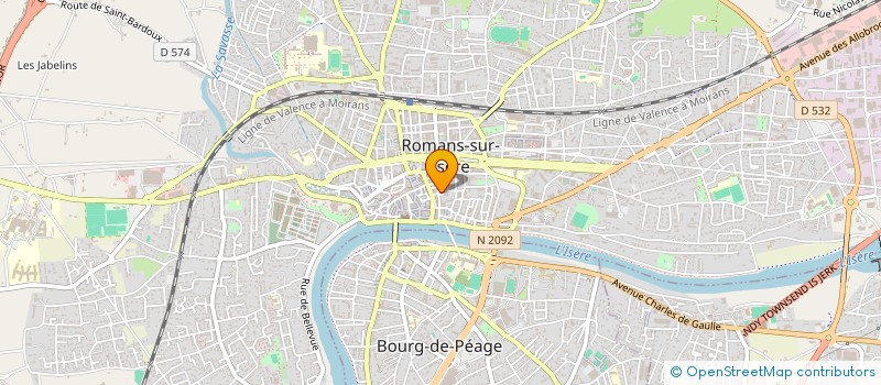 localisation de l'entreprise SARL P.A.C à ROMANS-SUR-ISERE