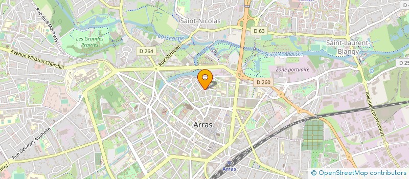 localisation de l'entreprise SARL P.A.R.L à ARRAS
