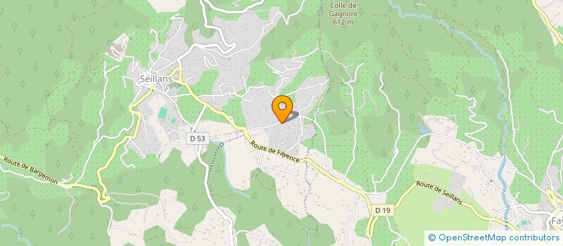 localisation de l'entreprise SARL P.A.V.  SEILLANS