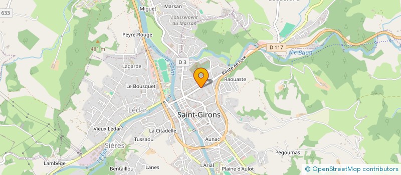 localisation de l'entreprise SARL P ADOUE à SAINT-GIRONS