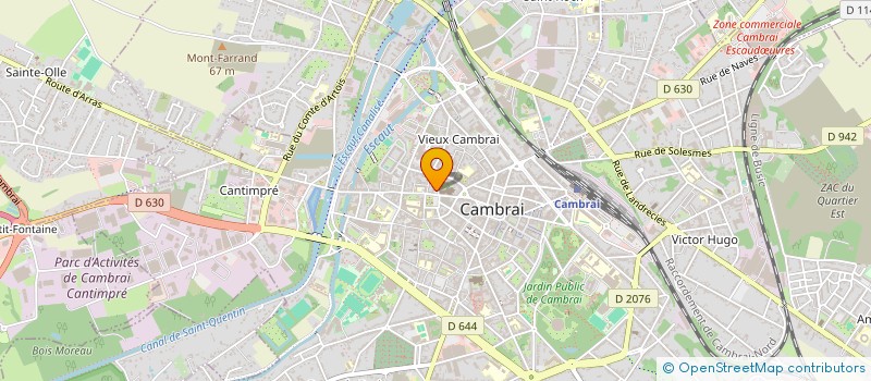 localisation de l'entreprise SARL P.E.M ET ASSOCIES à CAMBRAI