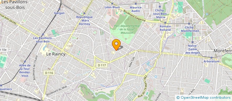 localisation de l'entreprise SARL P.F. à CLICHY-SOUS-BOIS