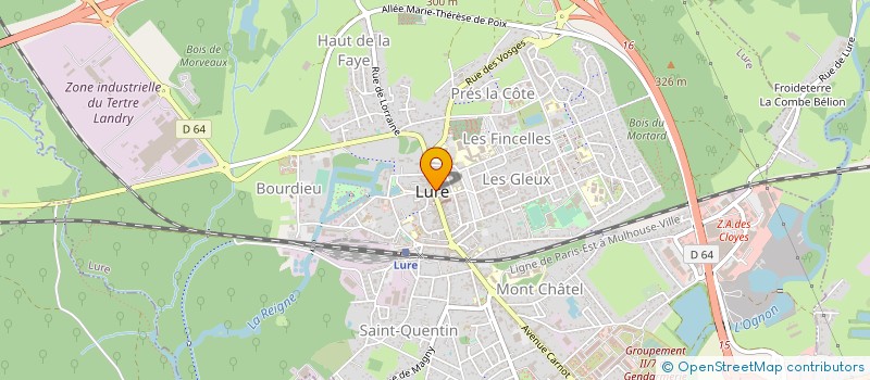 localisation de l'entreprise SARL P.F.C. GOURBEYRE  LURE