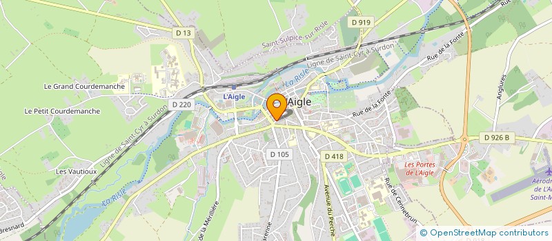 localisation de l'entreprise SARL P.F. VIDEO  L'AIGLE