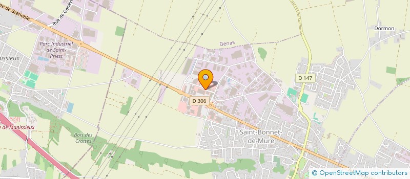 localisation de l'entreprise SARL P.FIORELLI  SAINT-BONNET-DE-MURE