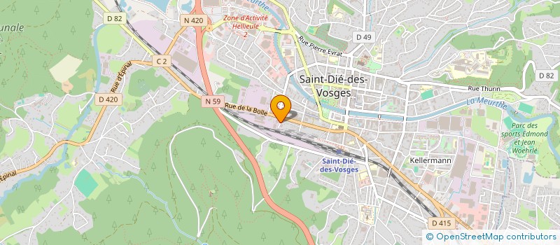 localisation de l'entreprise SARL P I D C  SAINT-DIE-DES-VOSGES